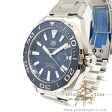 Like New Tag Heuer Aquaracer Calibre 5 WAY201B Blue Ceramic Automatic 43 mm (2019)