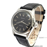 Rolex Precision 6244 Midsize Refinished Black Dial Vintage Watch (1963)