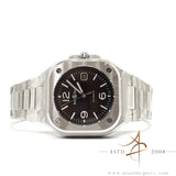 New NOS Bell & Ross Br-05 BR05 Black on Steel Bracelet Full Set (2019)