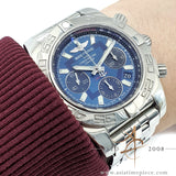 Breitling Chronomat 41 Ref A014C30PA Blue Dial Japan Exclusive (2011)