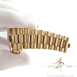 Rolex 18038 President Day Date Black Dial in 18K Gold Vintage Watch (1985)