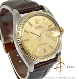 Rolex Precision 6694 Linen Dial Custom Fluted Bezel (1968)