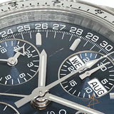 Omega Speedmaster Triple Date 35238000 Blue Dial Automatic Chronograph Watch