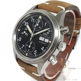 IWC 3706 Flieger Chronograph Day Date Tritium Black Dial