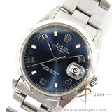 Rolex Date 15200 Sunburst Blue Dial Arabic index (2001)