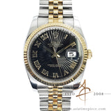 Rolex Datejust Black Sunbeam Dial 116233 (2008)
