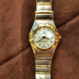 Omega Constellation MOP Half Gold Lady Quartz Watch