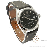 Rolex Oyster Perpetual Date 1500 Custom Black Dial Vintage Watch (1969)