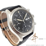 IWC 3706 IW3706 Flieger Chronograph Day Date Tritium Black Dial