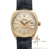 Rolex Datejust Ref 6605 Tropical Salmon Dial 18K Gold Vintage Watch (1959)