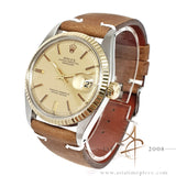 Rolex Datejust 1601 Rare Matte Gold Dial Vintage Watch (1978)