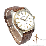 Rolex Precision 6694 Custom Gold Bezel & White Dial Vintage Watch (1974)