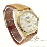 Rolex Datejust 16018 White Computer Arabic Dial 18k Vintage Watch (1979)