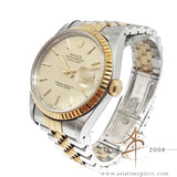 Rolex Datejust Ref 16233 Champagne Linen Dial (1991)