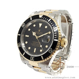 Rolex Submariner Date 16613 Black Tritium Dial 18k Yellow Gold (1990)