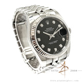 Rolex Datejust 36 Ref 116234 Black Diamond on Jubilee Full Set (2017)