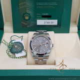 Full Set Rolex Datejust 41 Slate Dial Oyster Bracelet (2021)