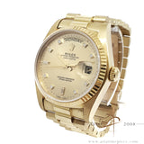 Rolex 18038 Day-Date President 18K Gold Diamond Baguette Dial (1979)