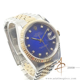 Rolex Datejust 16233 Diamond Blue Vignette Dial (1991)