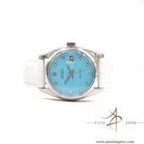 Rolex Precision 6694 Custom Tiffany Blue Dial Vintage Watch (1978)