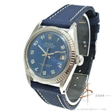 Rolex Datejust 1601 Custom Blue Arabic Dial Vintage Watch (1971)