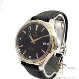 Tudor Style 38 Ref 12503 Diamond Black Dial on Leather Strap (2020)