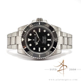 Full Set Rolex Submariner No Date 114060 Black Ceramic in Oystersteel (2018)
