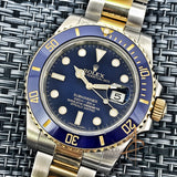 Rolex Submariner Date Ceramic Blue 116613LB Rolesor 18K Gold Steel (2014)