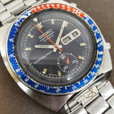 Vintage Seiko Pepsi Chronograph Diver's Watch +153/D