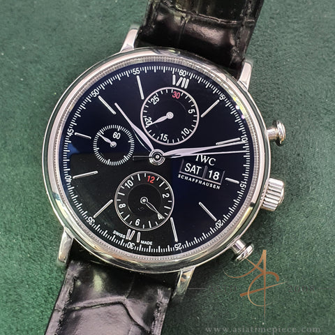 IWC Portofino IW391008 Chronograph Black Dial Automatic (2014)