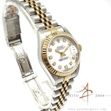 Full Set Rolex Datejust 26 Lady 69173 White Diamond Dial No Pinhole (1996)