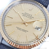 Rolex Datejust 16013 Champagne Linen Dial Vintage Watch (1982)