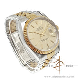 Rolex Datejust Ref 16233 Champagne Linen Dial (1991)