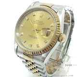 Rolex Datejust 16233 Diamond Champagna Dial (1993)