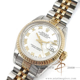 Rolex Lady Datejust 69173 White Roman Dial Vintage Watch (1984)