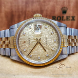 Rolex Datejust 16233 Diamond Computer Dial Vintage (Year 1991)