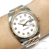 Rolex Datejust 116231 Diamond Everose Gold Jubilee (2012)
