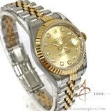 Rolex Datejust Ladies 69173 Diamond Champagne Dial (1996)