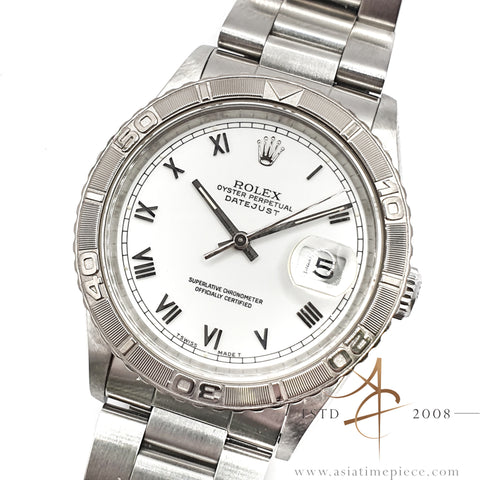 Rolex Datejust 16264 Turn-O-Graph "Thunderbird" White Roman Dial (1991)
