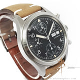 IWC 3706 Flieger Chronograph Day Date Tritium Black Dial