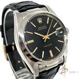 Rolex Oysterdate Precision Ref 6694 Black Dial Vintage Watch (Year 1978)