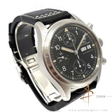 IWC 3706 IW3706 Flieger Chronograph Day Date Tritium Black Dial