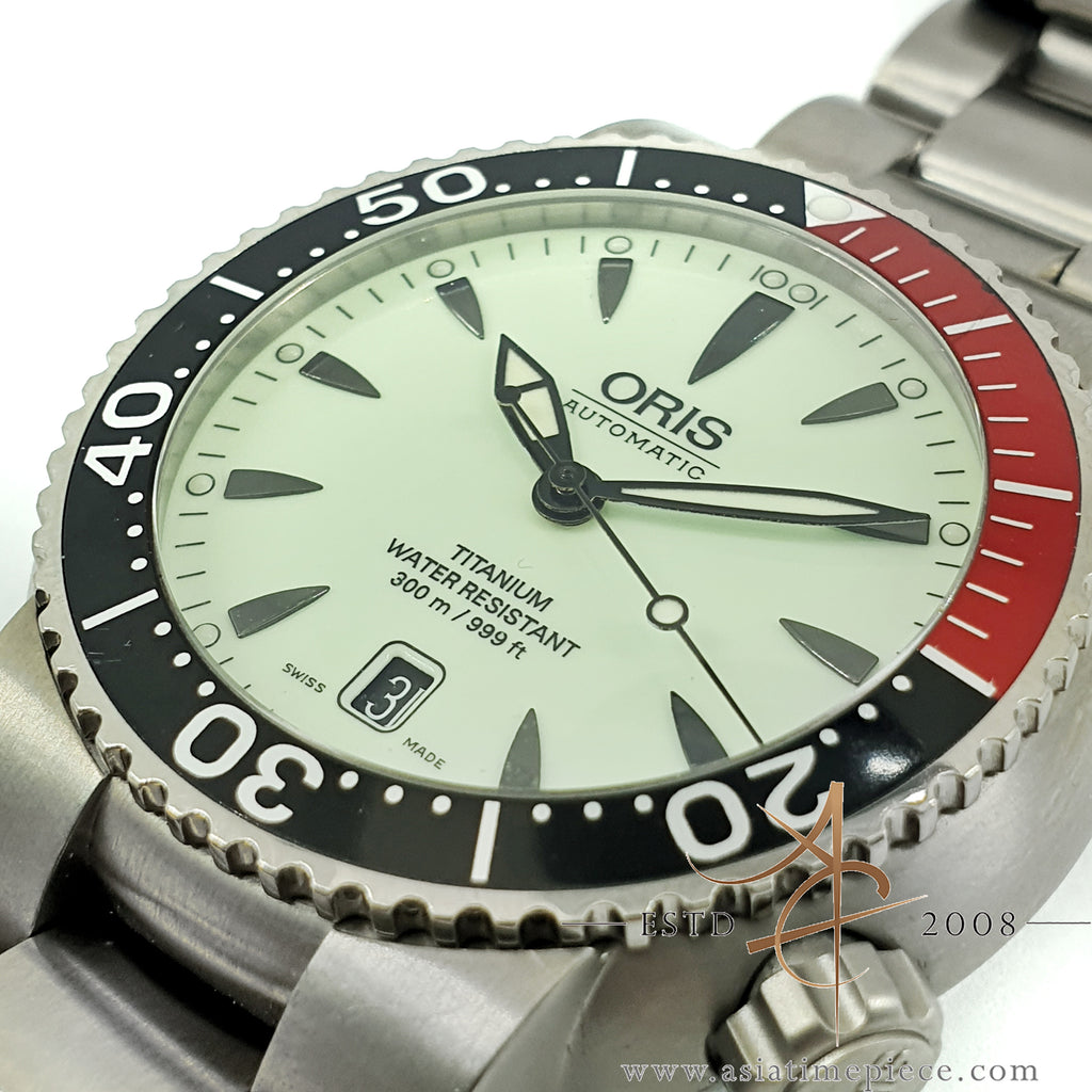 Oris TT1 Divers Coke Lume Dial Titanium 63375627059RS Asia