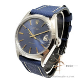 Rolex Precision 6694 Blue Dial Vintage Watch (1969)
