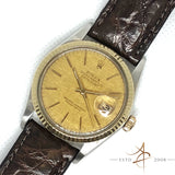 Rolex Datejust Men Ref 16013 Linen Dial Automatic (Year 1988)