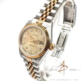 Rolex Datejust 26 Lady 69173 Champagne Diamond Dial No Pinhole (1998)
