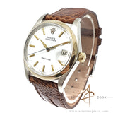 Rolex Precision 6694 Custom Gold Bezel & White Dial Vintage Watch (1974)