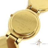 Gianni Versace Signature 01096 Gold Plated Swiss Quartz Watch Bangle