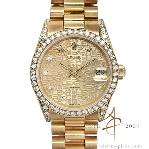 Rolex Datejust Ladies 68158 Diamond 18K Gold (1991)