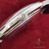 Rare Lecoultre Mystery White Gold Vintage Watch